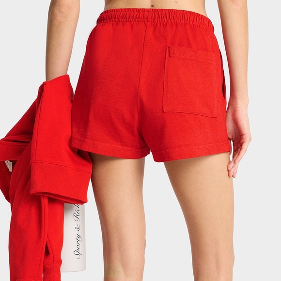 NWOT Sporty & Rich Plaza Disco Short Ruby/White Size Medium - Picture 4 of 9
